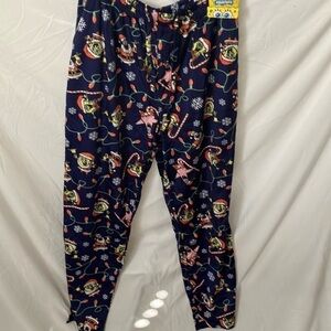 Nickelodeon:ChristmasSpongeBob SquarePants SlinkyLounge Pants- Soft- pockets- XL